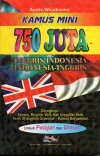 Image of Kamus Mini 750 Juta 
Inggris-Indonesia, Indonesia-Inggris