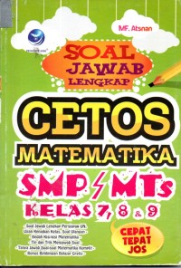 Image of Soal Jawab Lengkap Cetos Matematika SMP / MTS Kelas 7,8, & 9